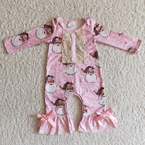 Pink Classic Santa Romper