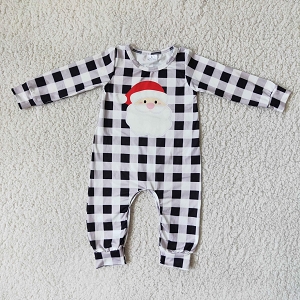 Santa Plaid Romper
