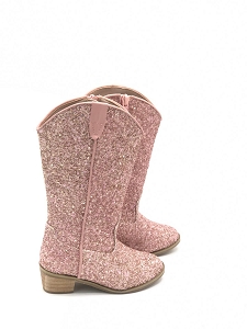 Cowgirl Pink Glitter Boots  