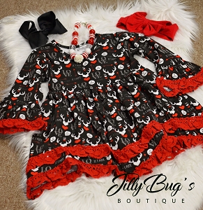 Antler Red Lace Dress
