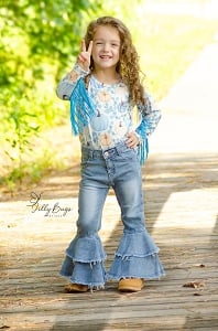 Soft Blue Pumpkin Leo  Fringe