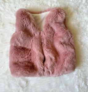 Pink Fur Vest