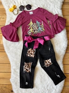 Plum Tree Jean set